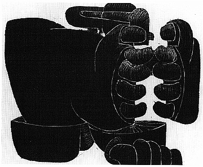 1953 - Der unbekannte politische Gefangene -Linolschnitt - 49,6x59,5cm